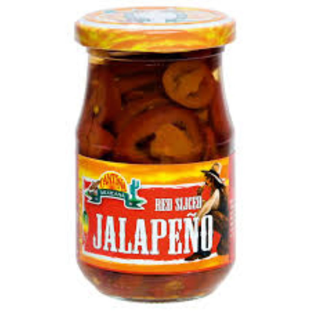 CANTINA MEX.SLICED JALAPENO RED 190G